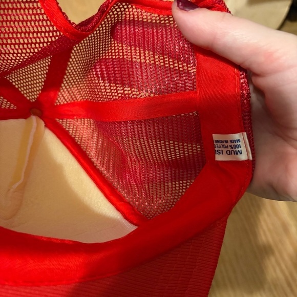 Vintage 1980s Mud Island Memphis Mesh Back Hat 80s Snap Back Cap Dennis Foland - Picture 5 of 7